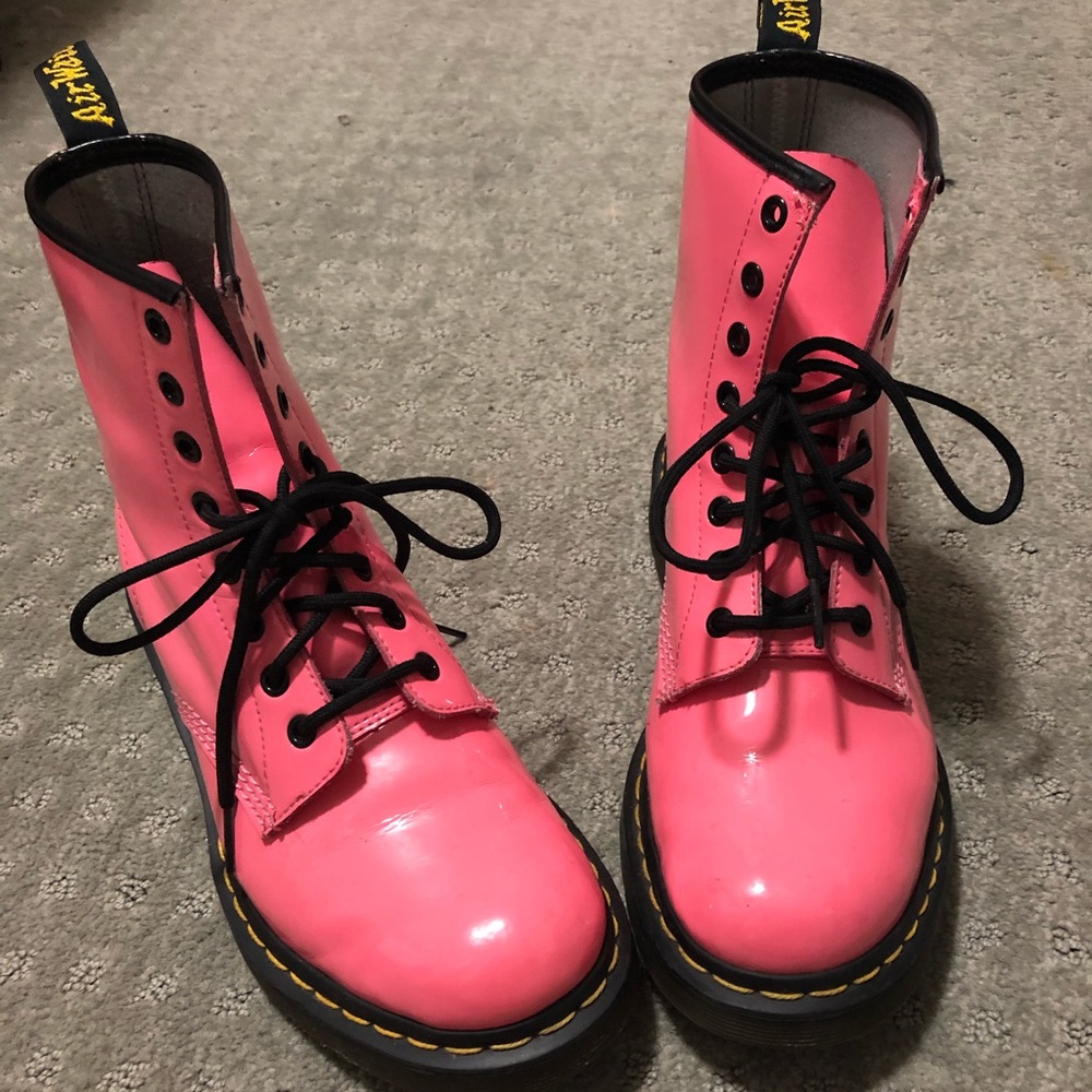 Pink Patent Leather Doc Martens